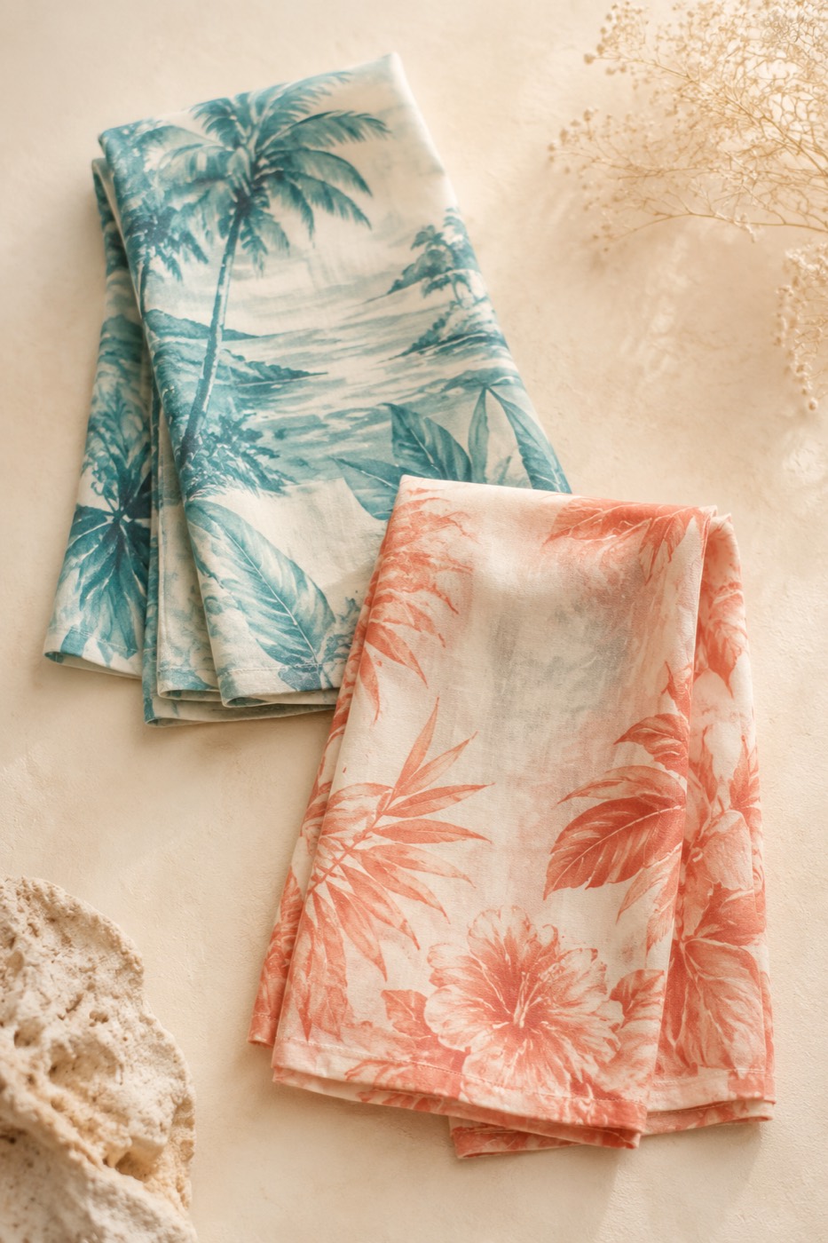 Beach Sarong Set — Resort Print