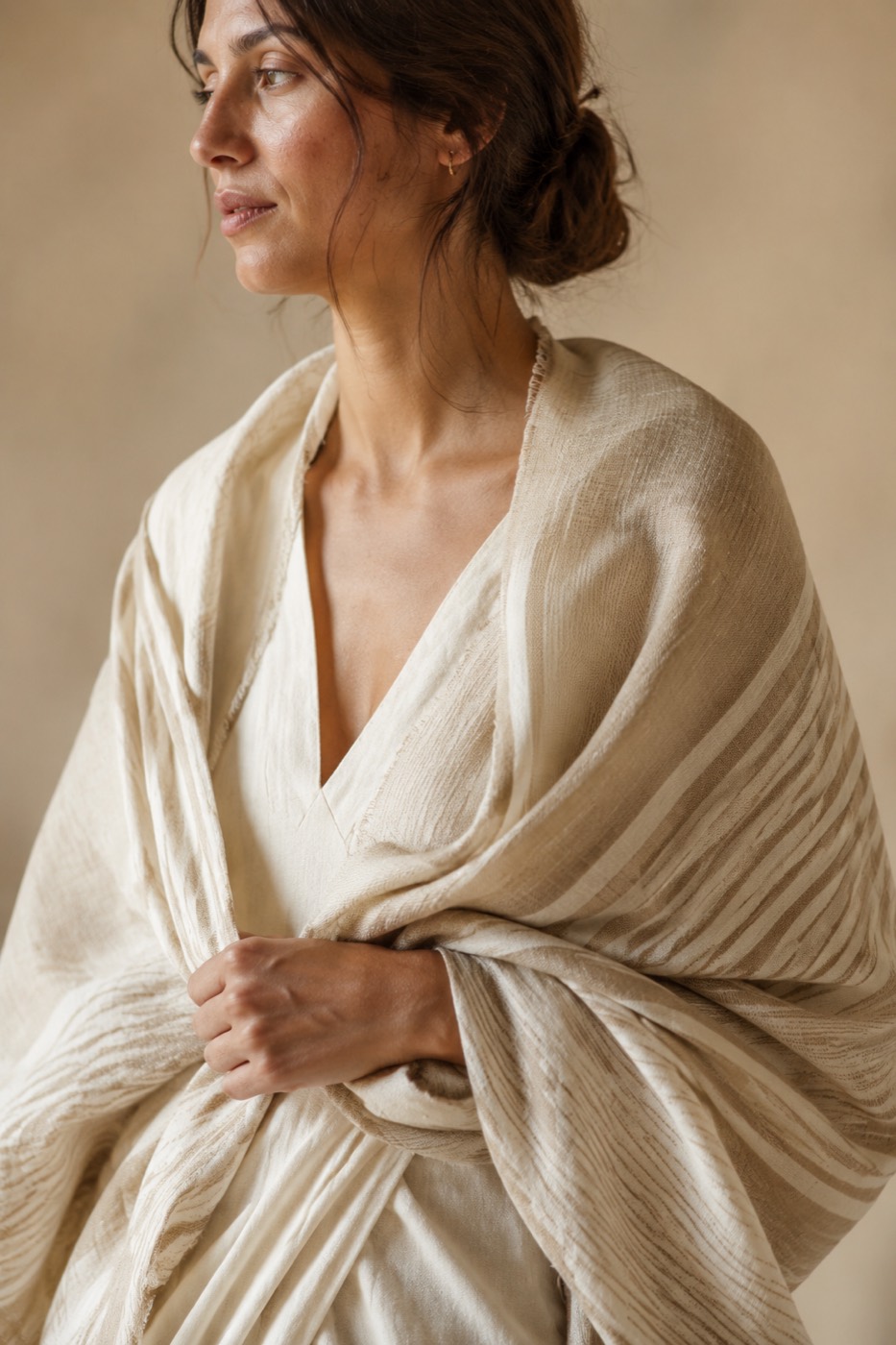 Cotton Lightweight Wrap, styled