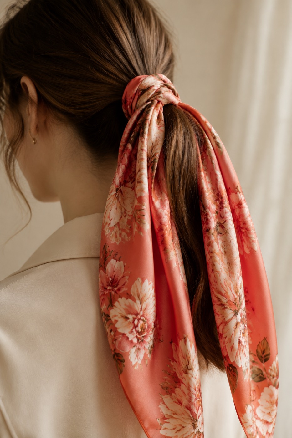 Hair Scarf & Tie Bundle, styled