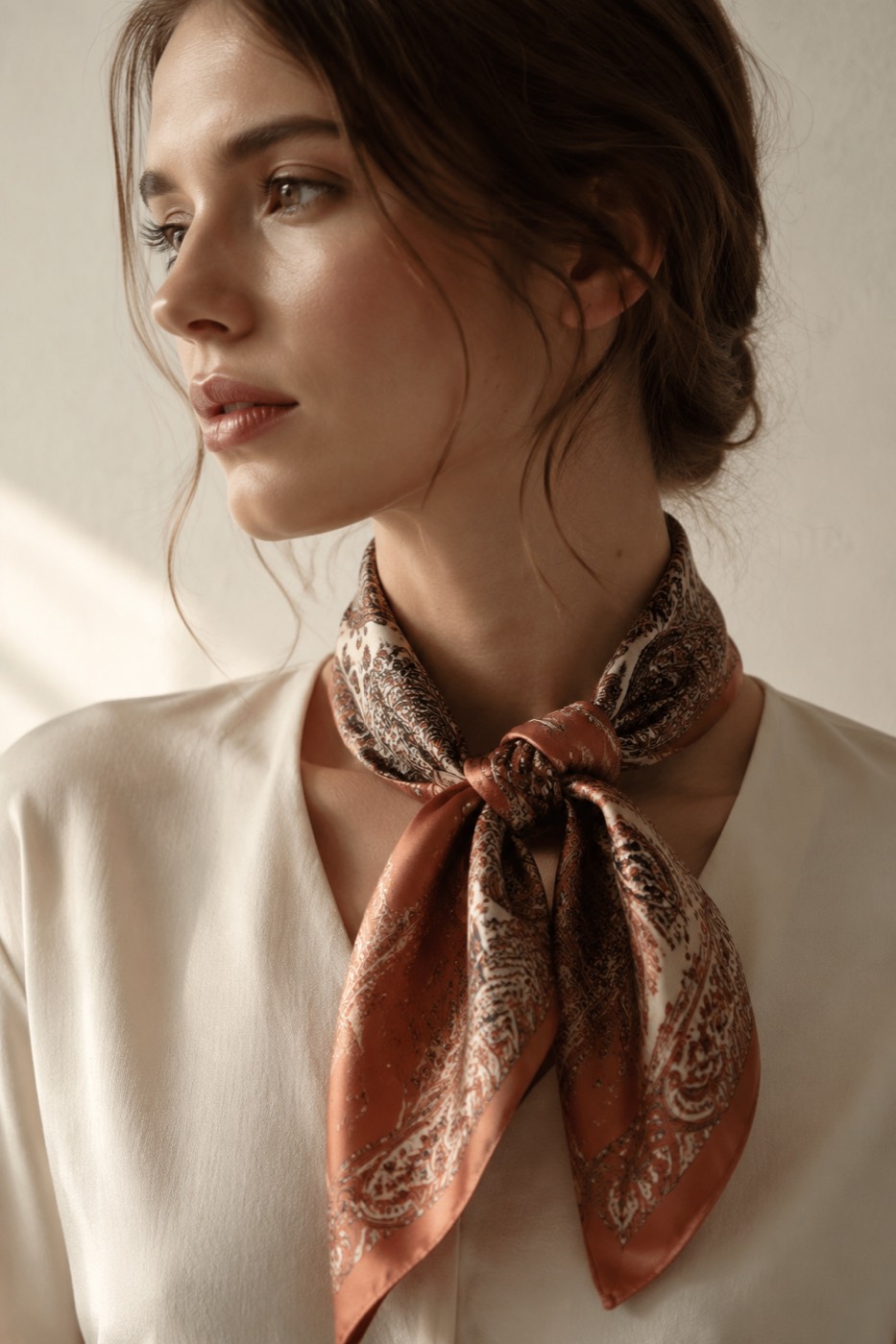 Silk Scarf Trio, styled