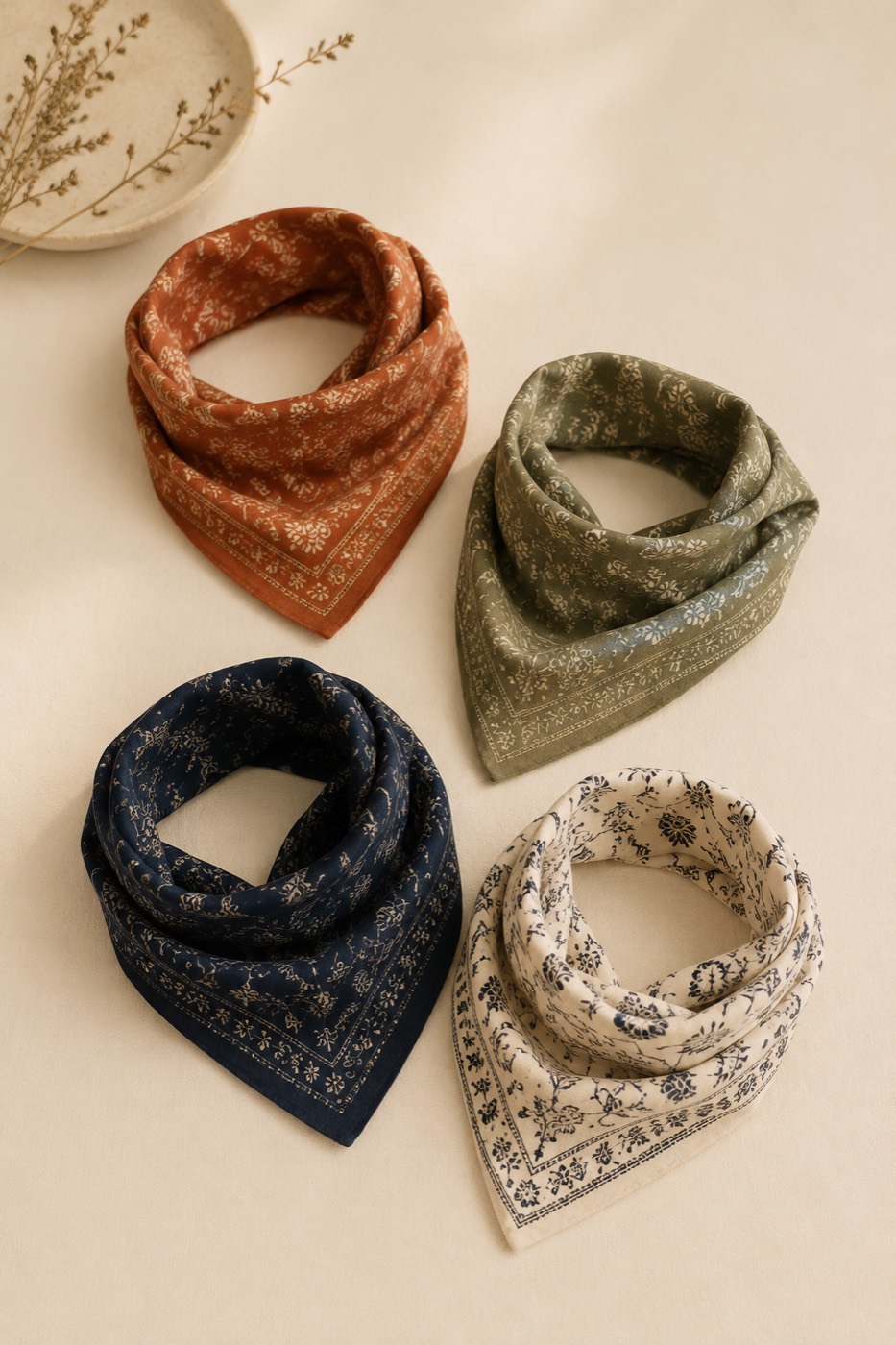 Triangle Neckerchief Pack — House Prints